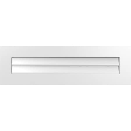 Ekena Millwork Vertical Surface Mount PVC Gable Vent: Non-Functional, w/3-1/2"W x 1"H, Standard Frame, 40"W x 12"H GVPVE40X1201SN